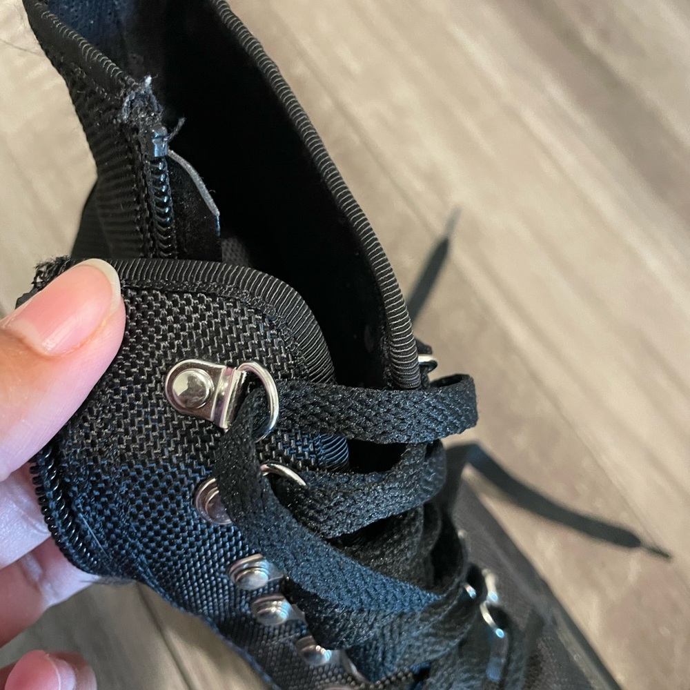 Canvase Fabric Steve Madden ankle booties - Picture 7 of 7